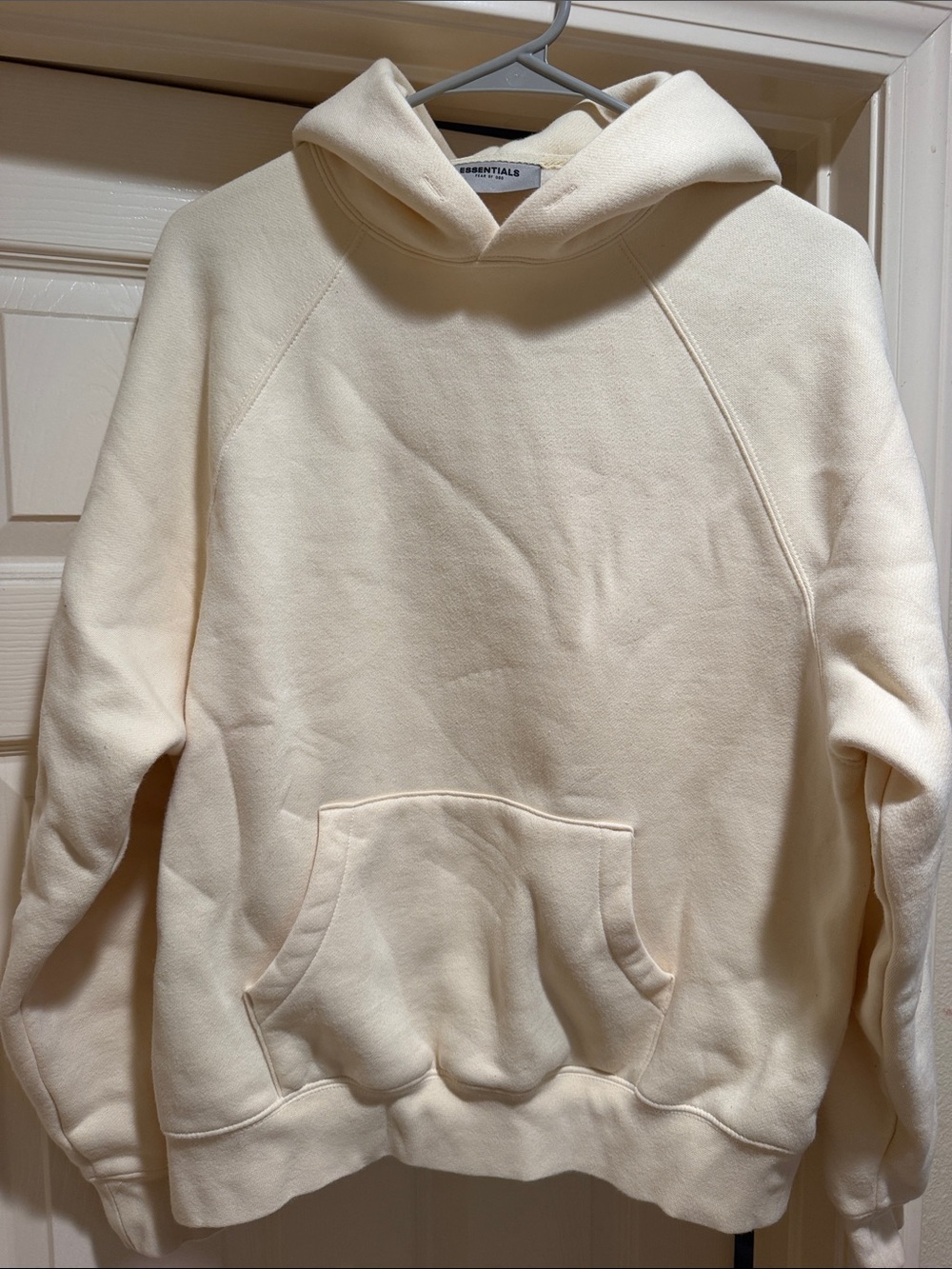 ESSENTIALS Men's Cream Crewneck Hoodie